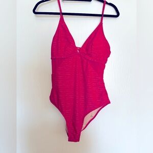 Cupshe Hot Pink Swinmsuit